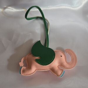 Pink Elephant Bag Charm